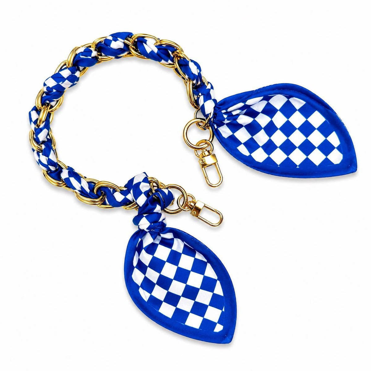 Game day Bag Charm/Handle : Blue/white