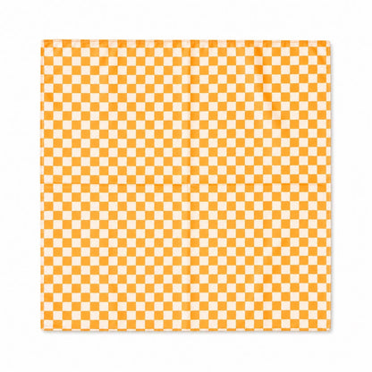Game Day Checkered Satin Scarf: Blue