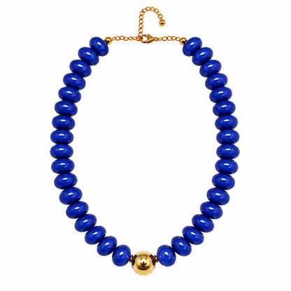 Game Day Candy Beaded Necklaces: Royal Blue