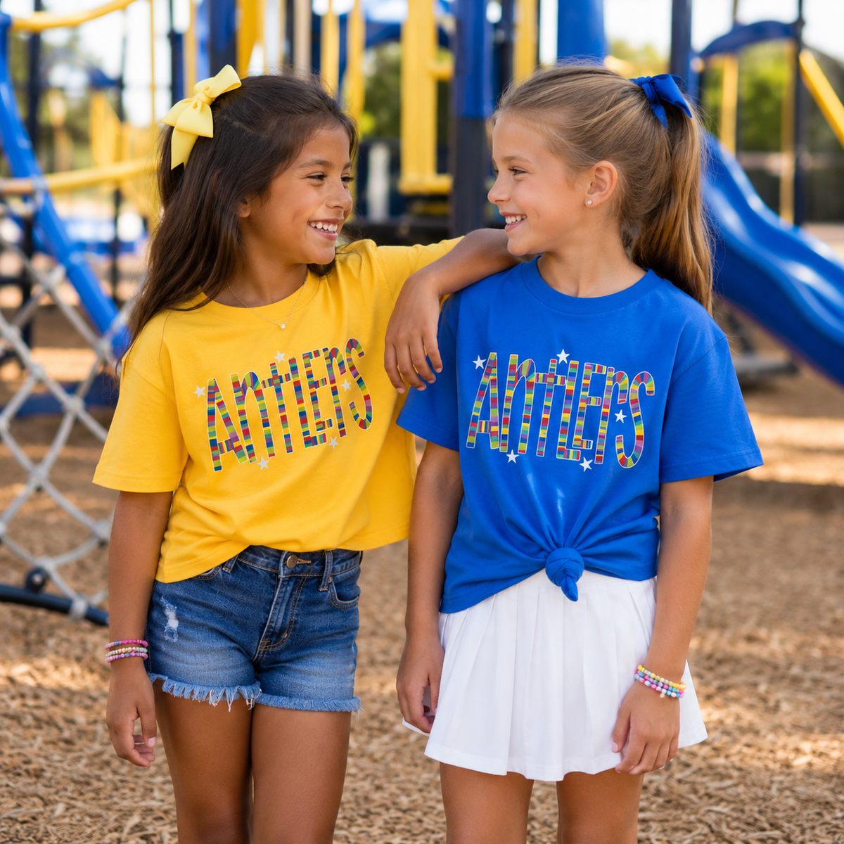 Color Pop Antlers Tee