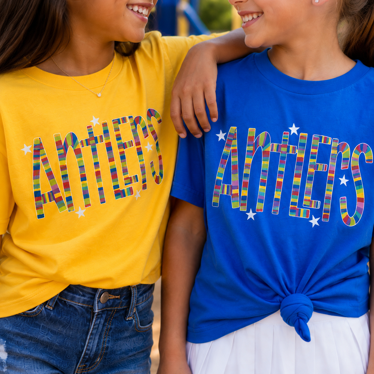 Color Pop Antlers Tee