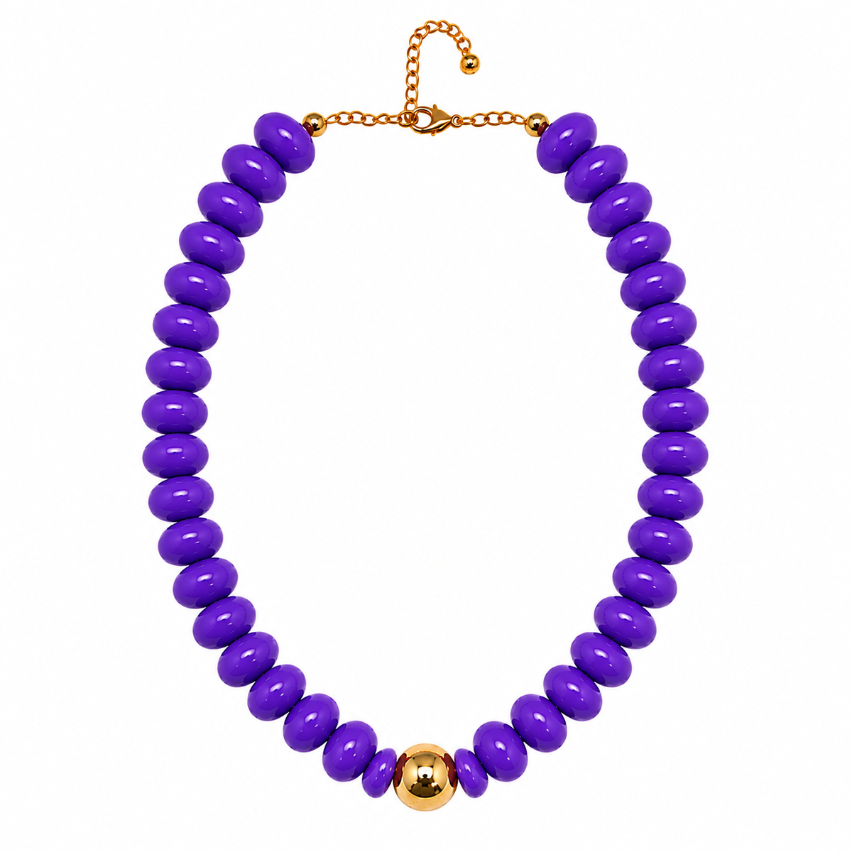 Game Day Candy Beaded Necklaces: Royal Blue