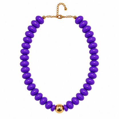 Game Day Candy Beaded Necklaces: Royal Blue